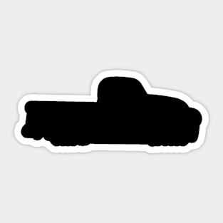 Chevy 3100 Pickup - profile Stencil, black Sticker